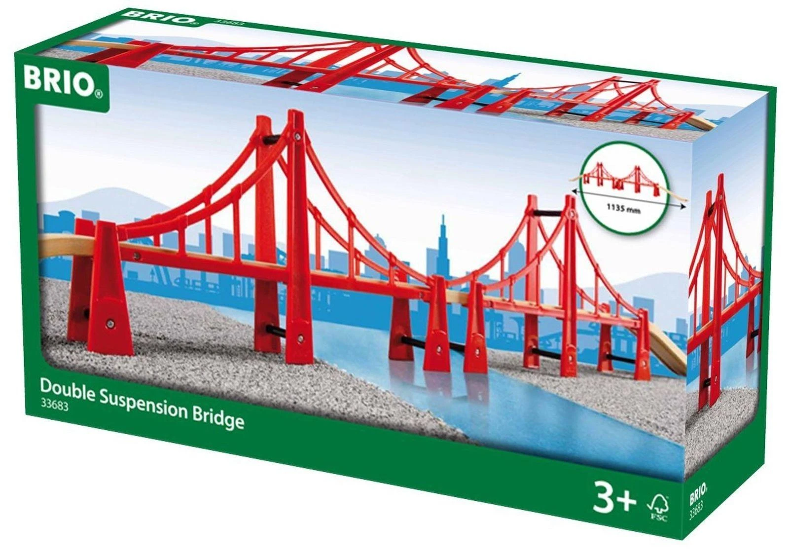 Brio Railway BRIO dvigubai sukabintas tiltas, 33683