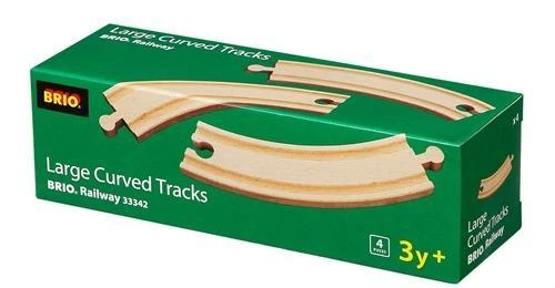 Ravensburger Brio Geležinkelis BRIO lenktų kelio detalių rinkinys, dideli 33342