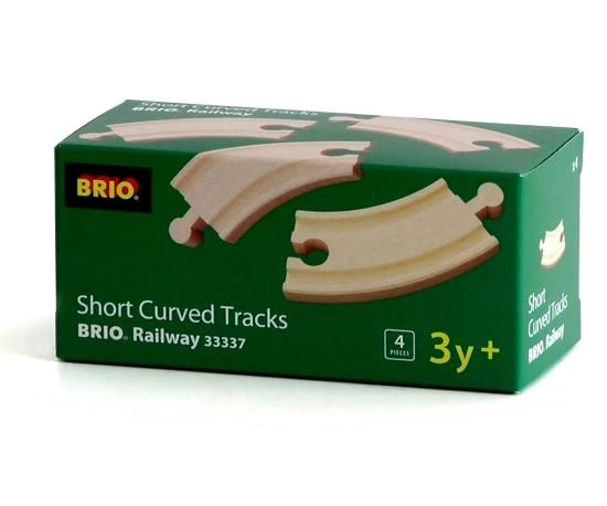 Ravensburger Brio Geležinkelis BRIO lenktų kelio detalių rinkinys, maži 33337