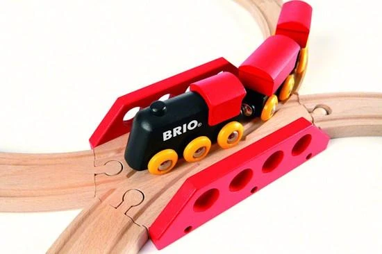 Brio Railway BRIO traukinių rinkinys medinis, 8 dalys, 33028