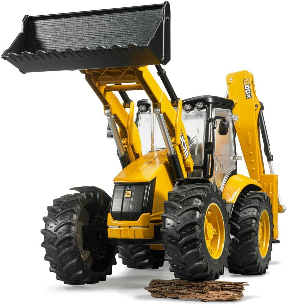 BRUDER traktorius su krautuvu JCB 5CX eco ekskavatorius, 02454