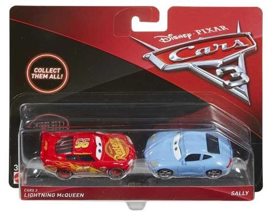 Mattel CARS 3 dviejų automodelių rinkinys Die Cast, DXV99