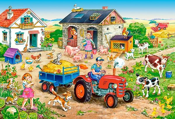 Castorland Dėlionė 40 vnt. - Gyvenimas fermoje aprašymas - Prekės nuotrauka