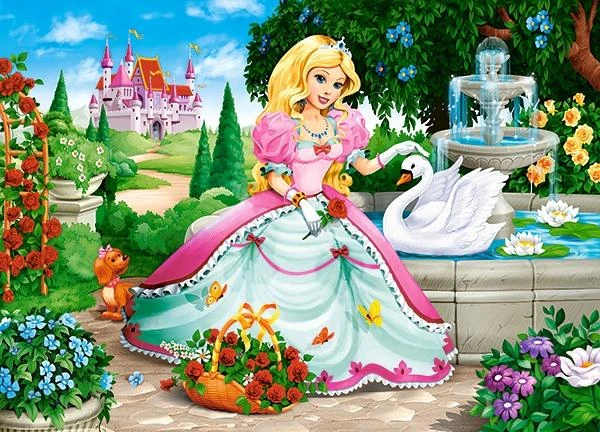 Castorland Dėlionė 60 vnt. - Princesė su gulbe