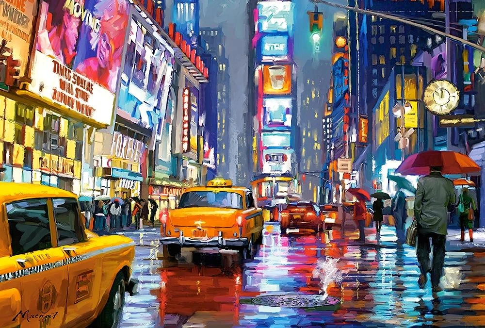 Castorland Dėlionė 1000 vnt. - Times Square, Niujorkas aprašymas - Prekės nuotrauka
