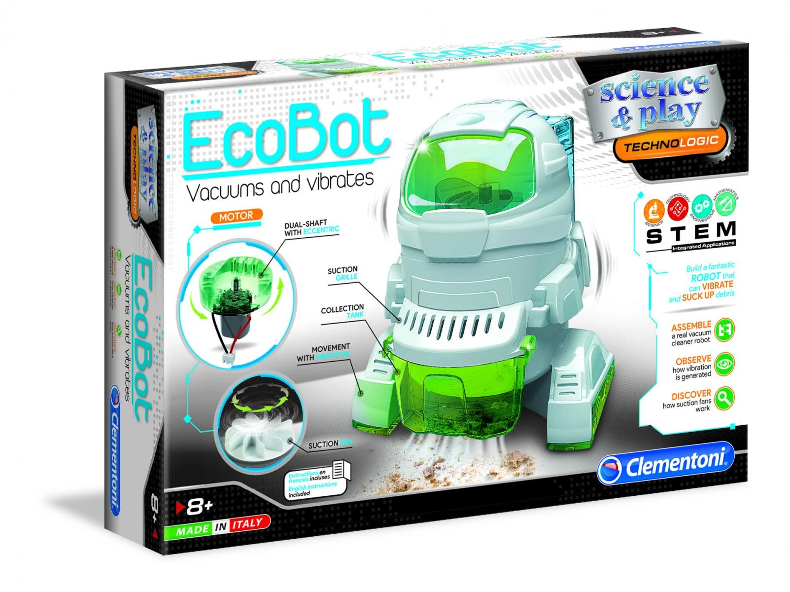 CLEMENTONI robotas Ecobot, 75040BL