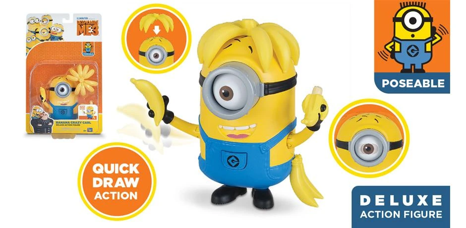Judanti figūrėlė DESPICABLE ME Deluxe Action, 20436