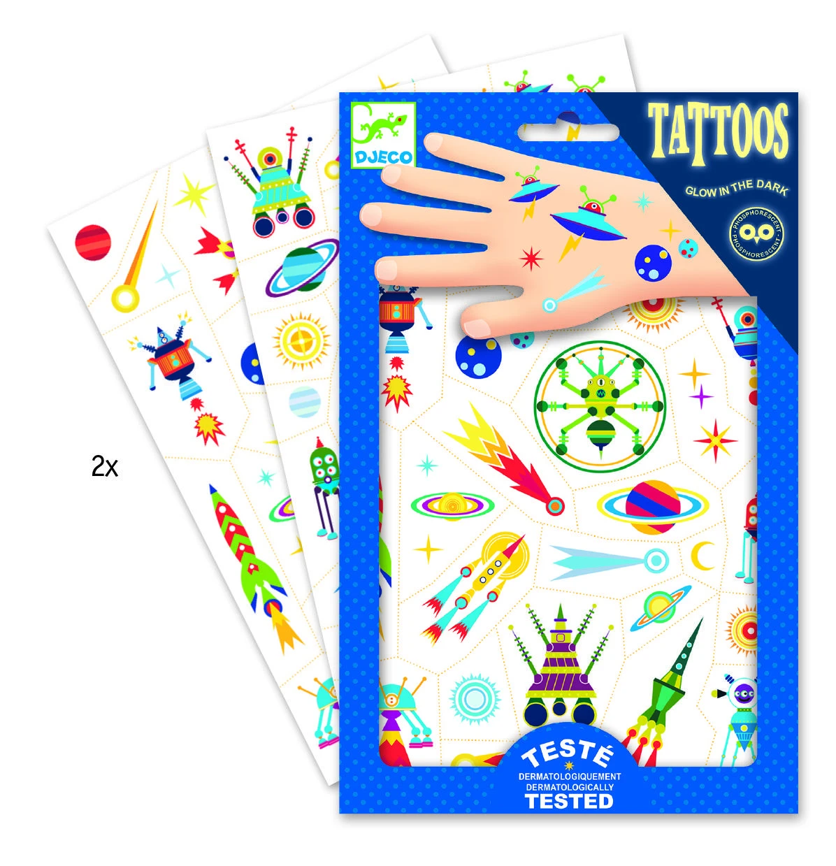 DJECO Body Art Taturuotės Keistasis kosmosas, DJ09590 ( DJ09590 )