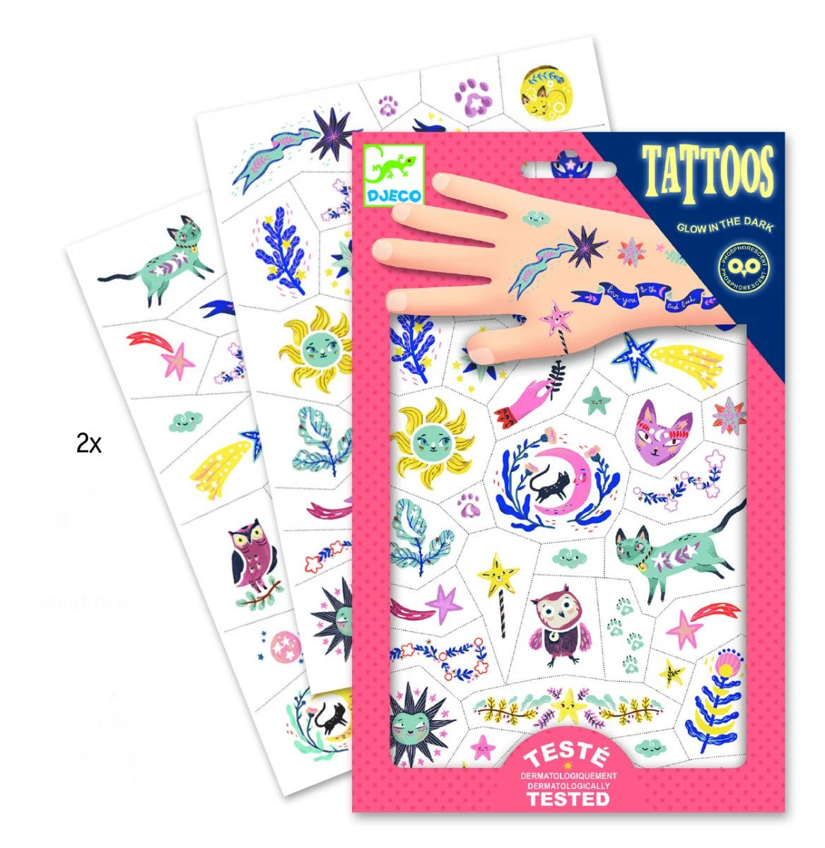 Djeco Tatuiruotės - Saldžių sapnų (50+ tatuiruočių) ( DJ09592 )