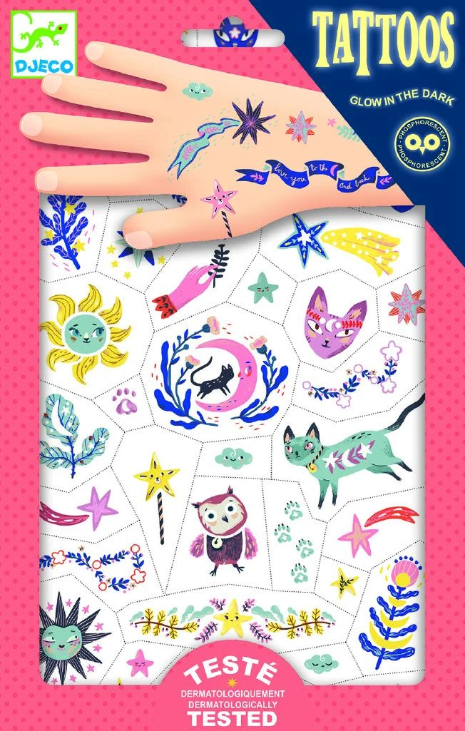 Djeco Tatuiruotės - Saldžių sapnų (50+ tatuiruočių) ( DJ09592 )
