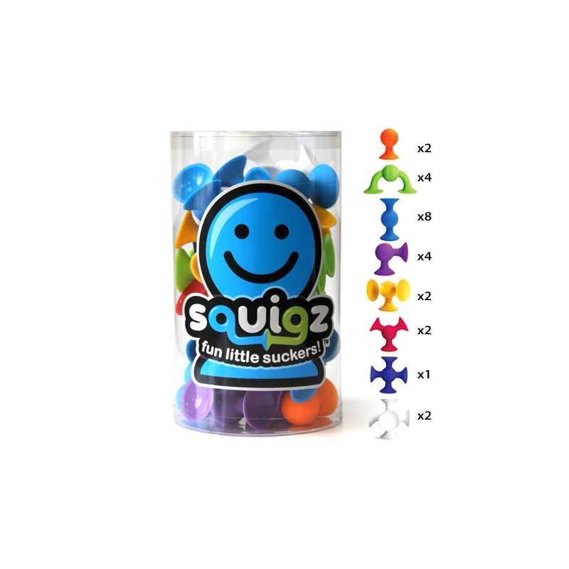 Fat Brain Toys FAT BRAINS lipšniukai Squigz pradedančiojo rinkinys, FA088-1
