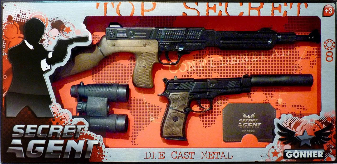 Gonher Guns GONHER rinkinys slaptojo agento, 239/6