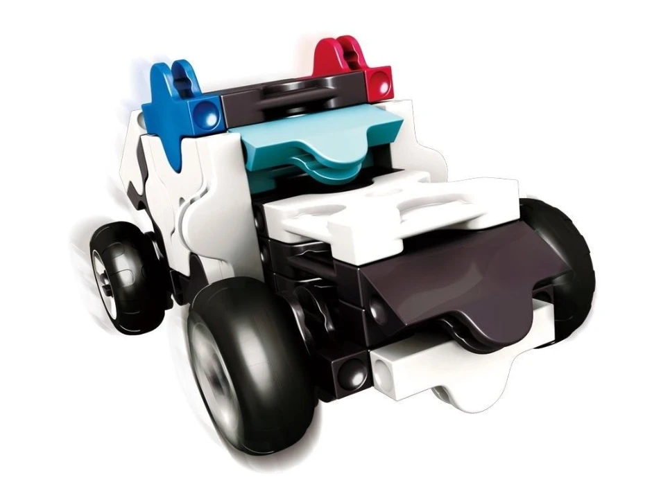 Yoshiritsu Japoniškas edukacinis konstruktorius LAQ HAMACRON Mini Police Car, nuo 3 m.