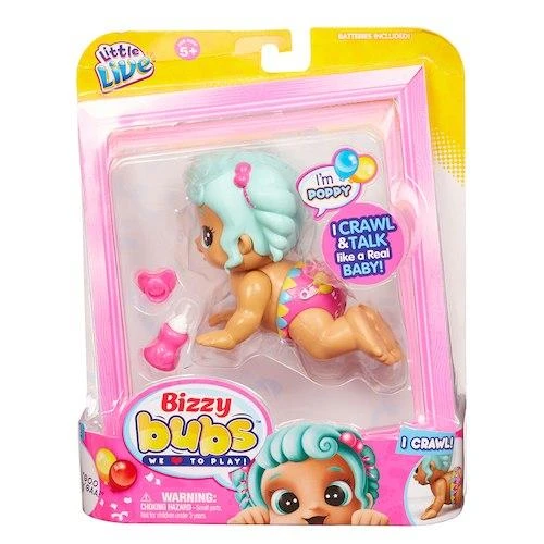 Swirl® Moose Little Live Bizzy Bubs Šliaužiojanti lėlytė Poppy, 1 serija
