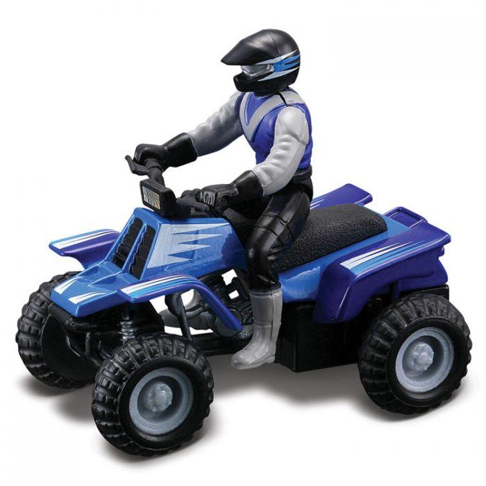 Maisto Die Cast MAISTO FM motociklas keturratis su fig, 15026