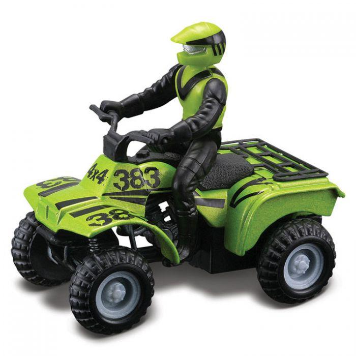 Maisto Die Cast MAISTO FM motociklas keturratis su fig, 15026
