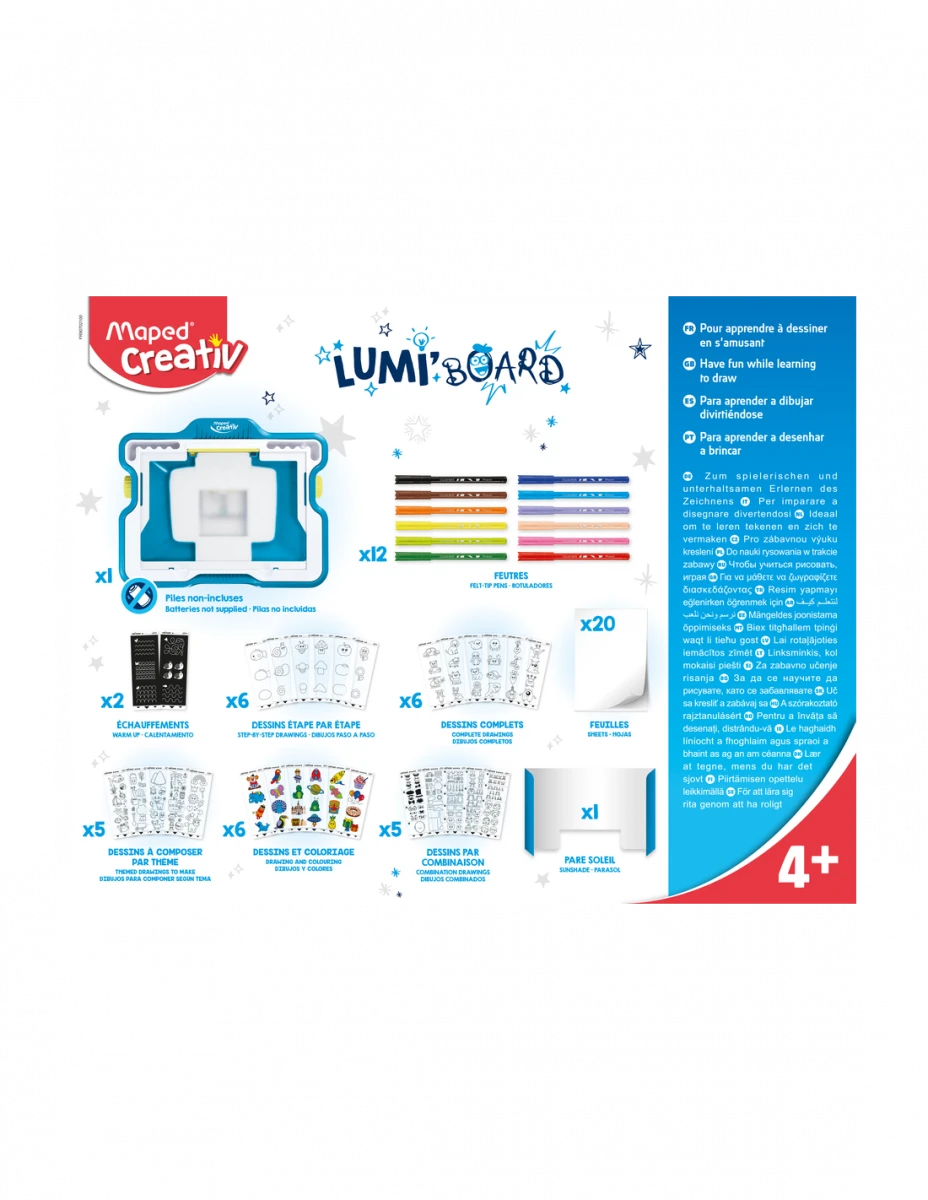 Maped Creativ Lumi Board - Šviečianti piešimo lenta, 0213