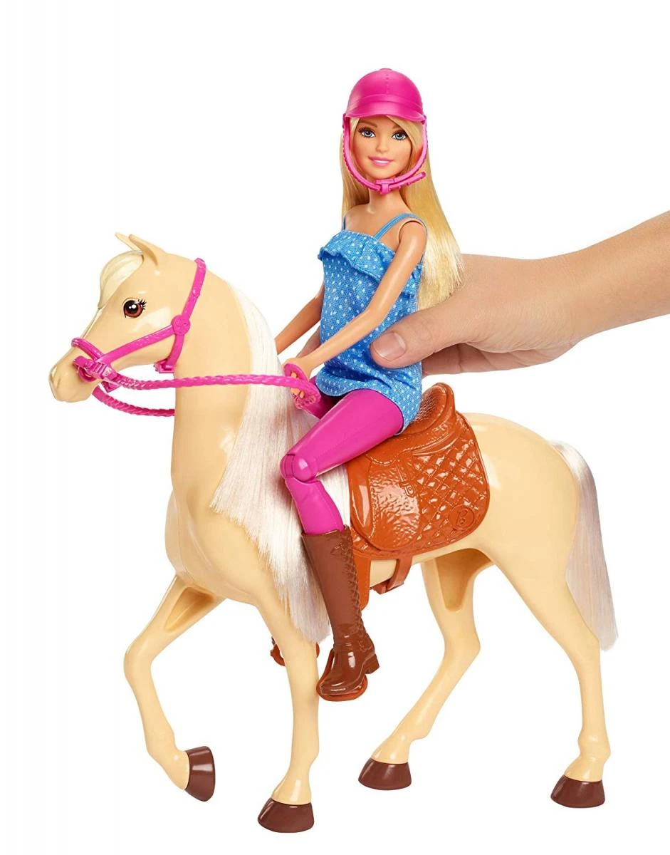 Mattel BARBIE lėlė ir jos žirgas, FXH13