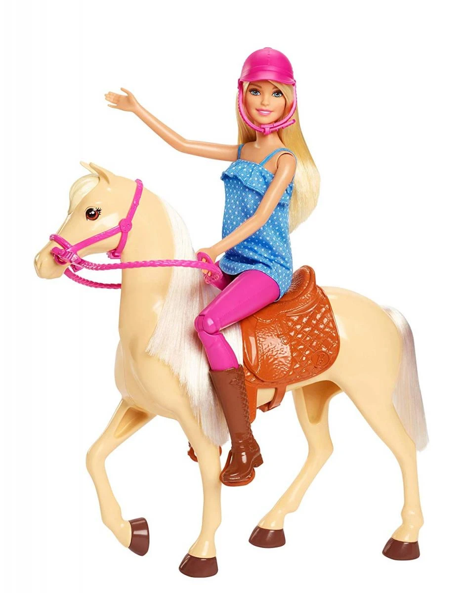 Mattel BARBIE lėlė ir jos žirgas, FXH13