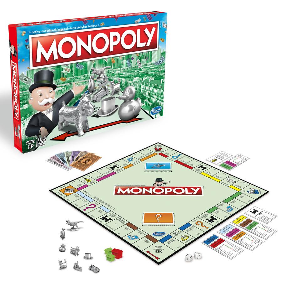 Hasbro stalo žaidimas MONOPOLY CLASSIC, C1009633 (lietuvių k.)