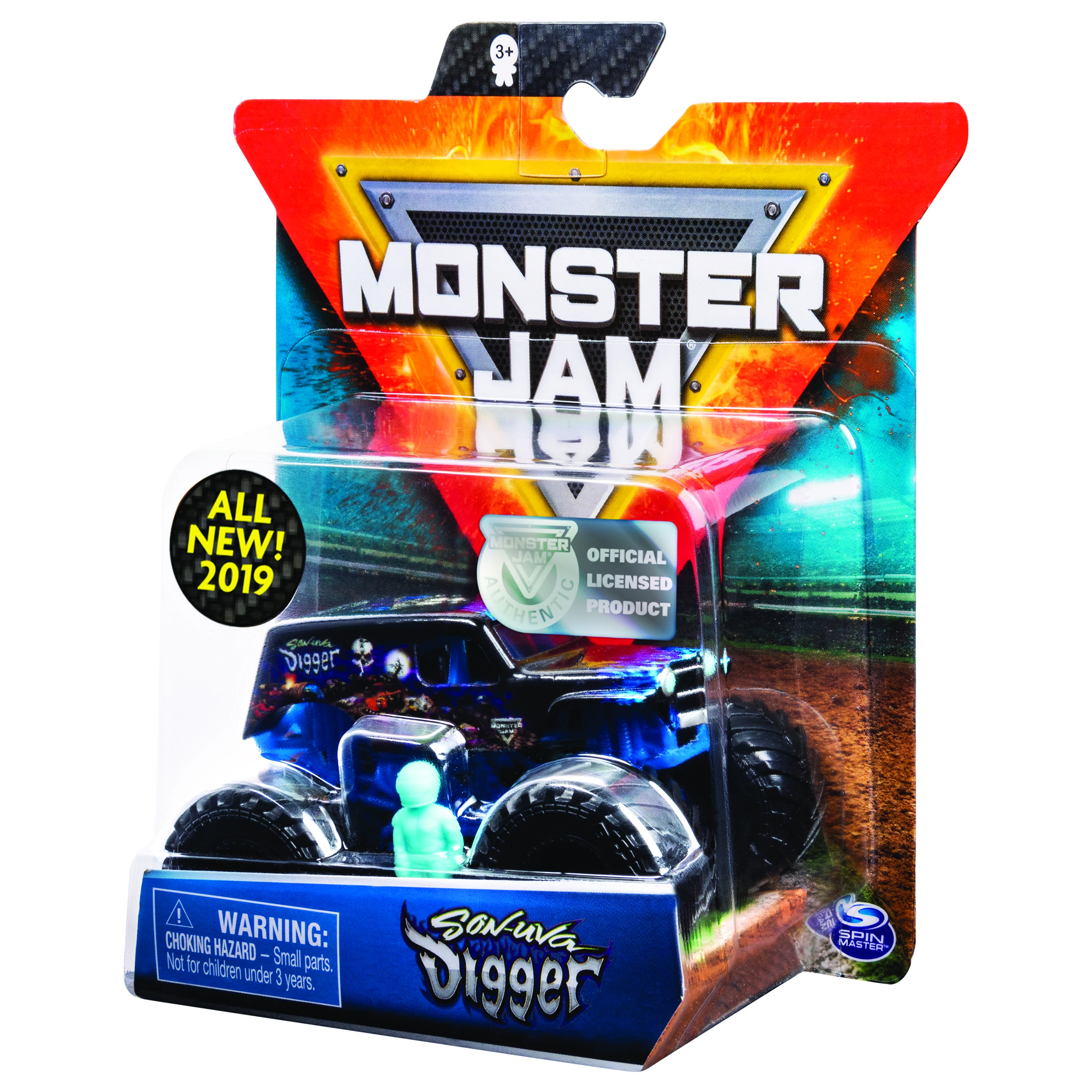 MONSTER JAM visureigis 1:64, 1 vnt.