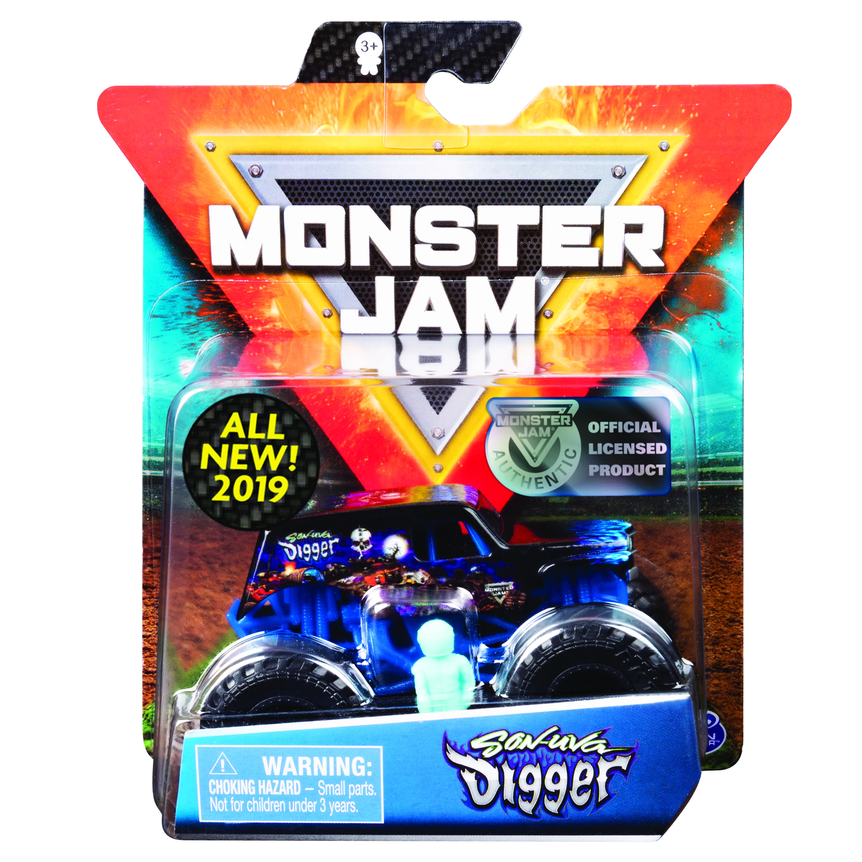 MONSTER JAM visureigis 1:64, 1 vnt.