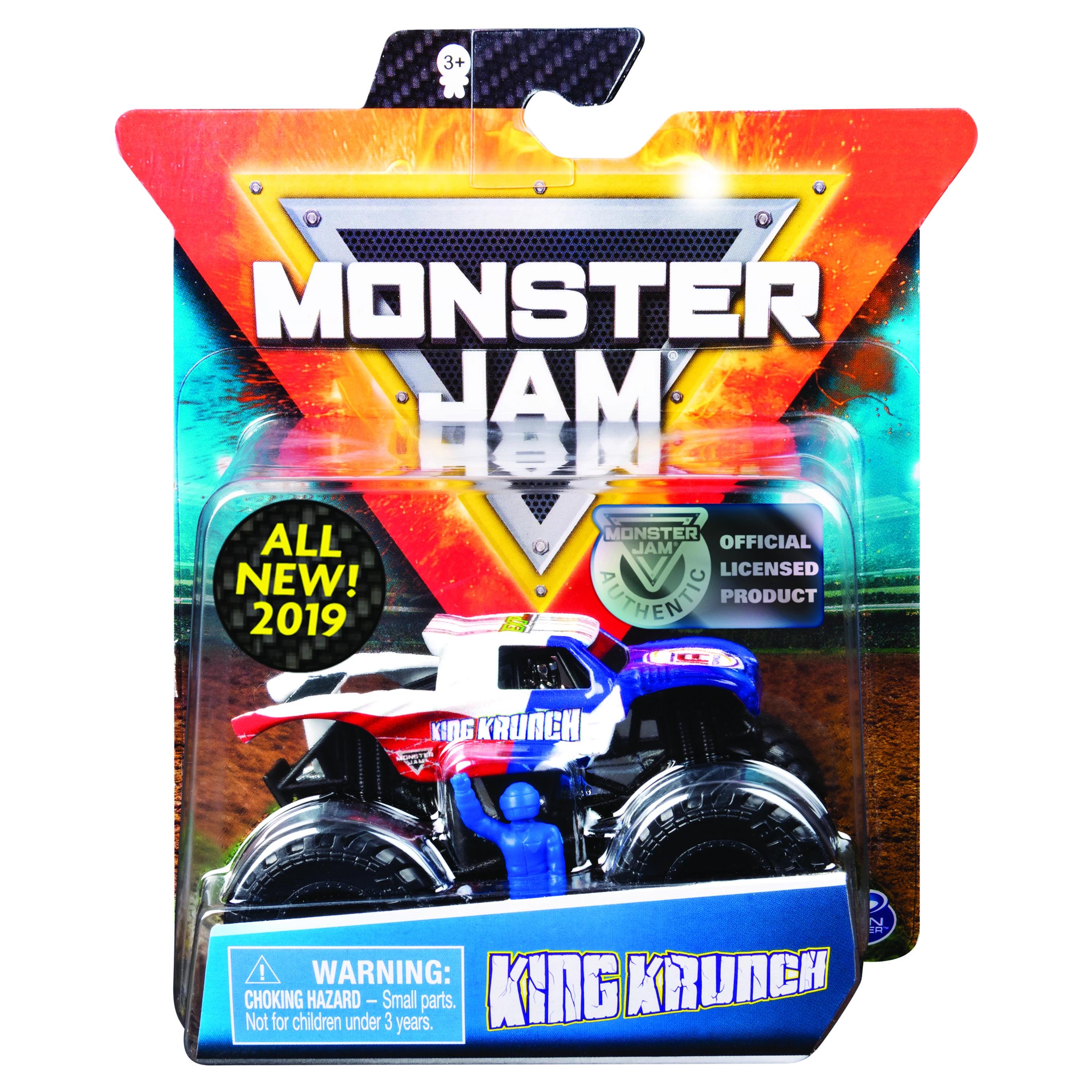 MONSTER JAM visureigis 1:64, 1 vnt.