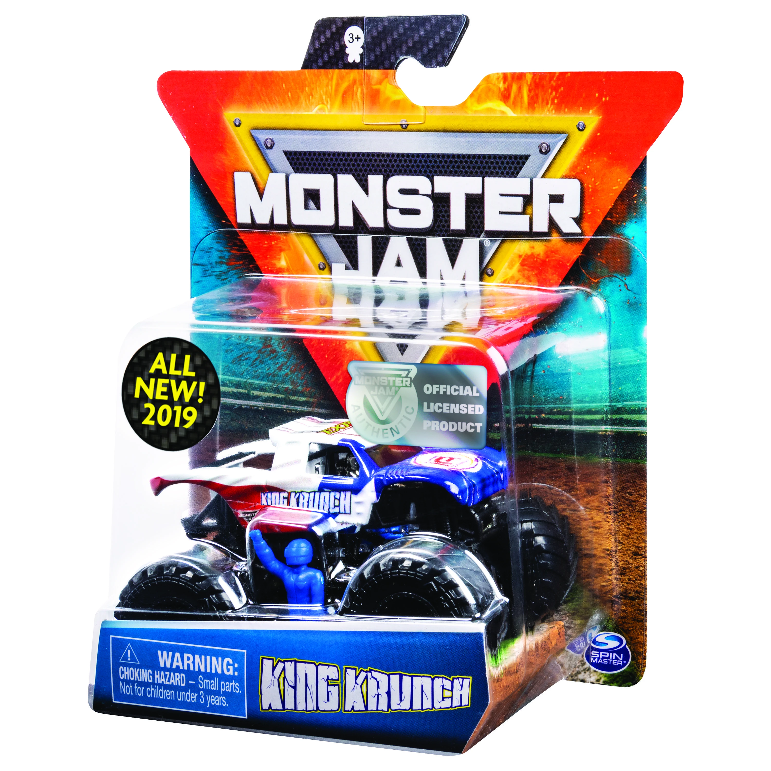 MONSTER JAM visureigis 1:64, 1 vnt.