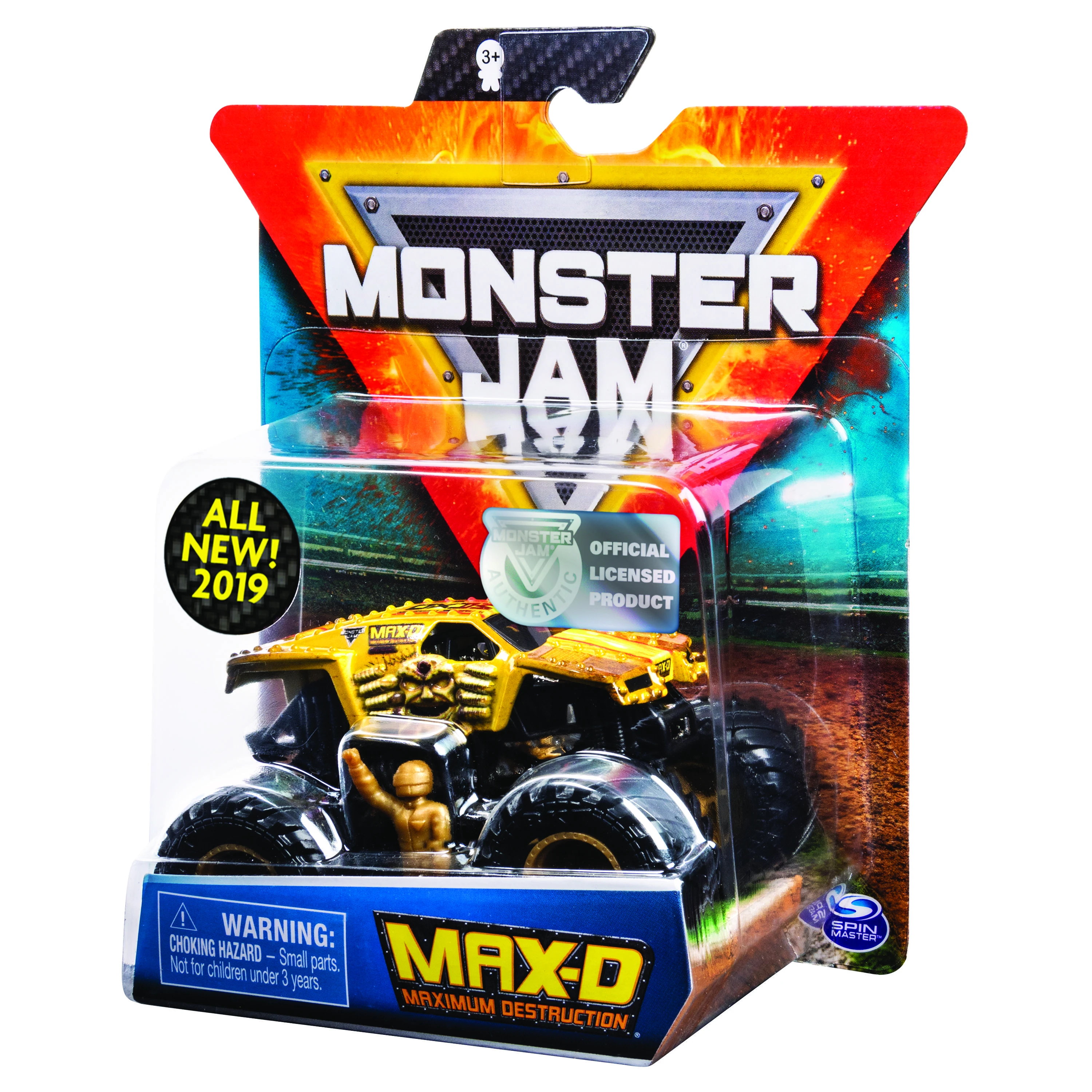 MONSTER JAM visureigis 1:64, 1 vnt.