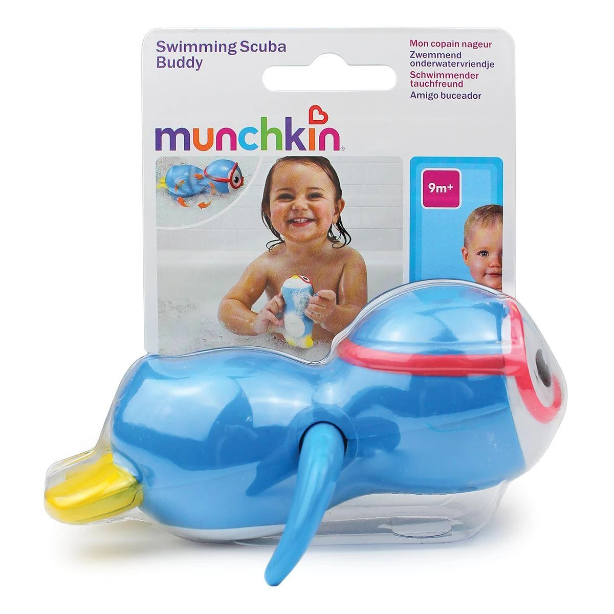 MUNCHKIN plaukiojantis vonios žaisliukas swimming scuba buddy 9m+ 011972