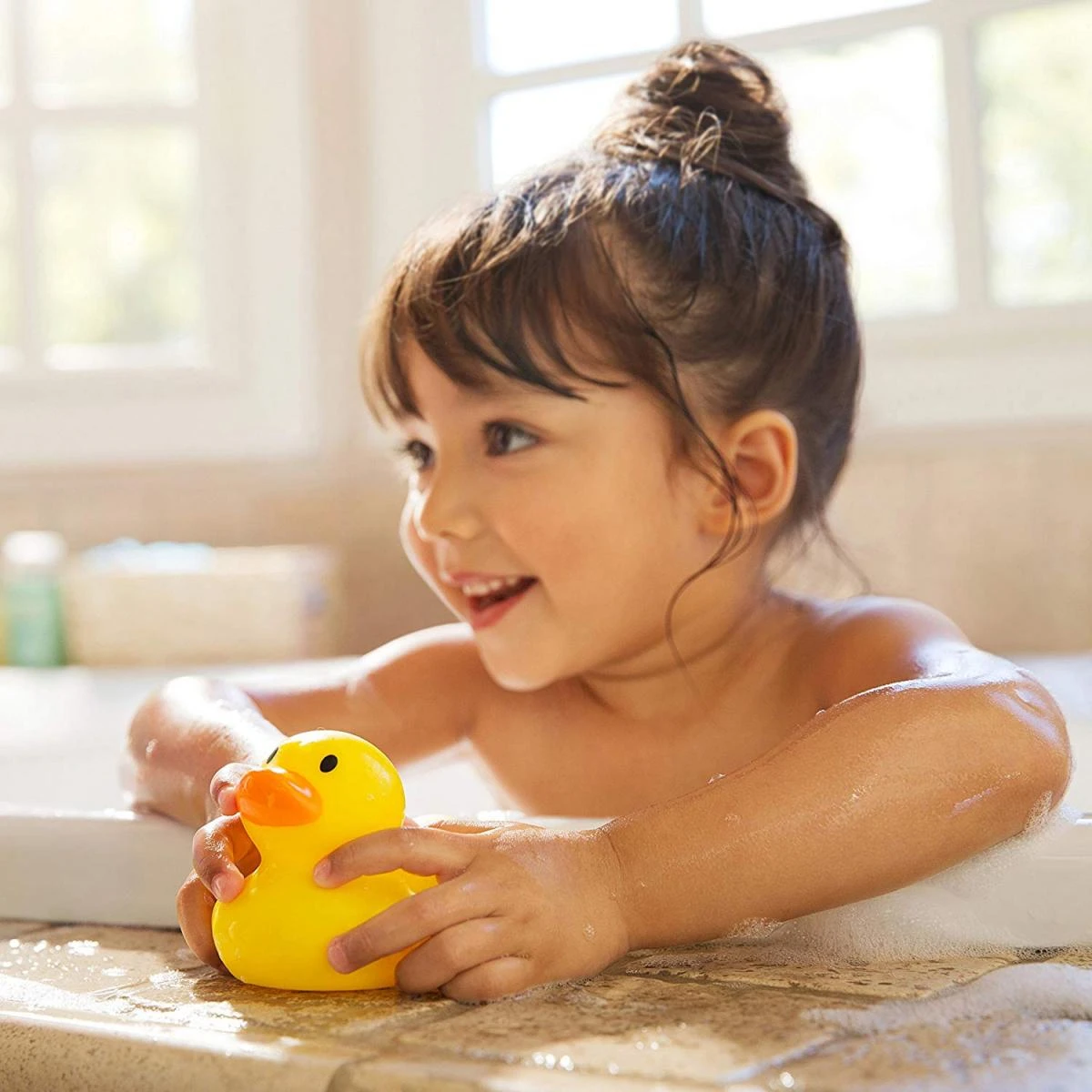MUNCHKIN žaisliukas reaguojantis į karštą vandenį Baltas Hot safety bath duck 0m+ 011051