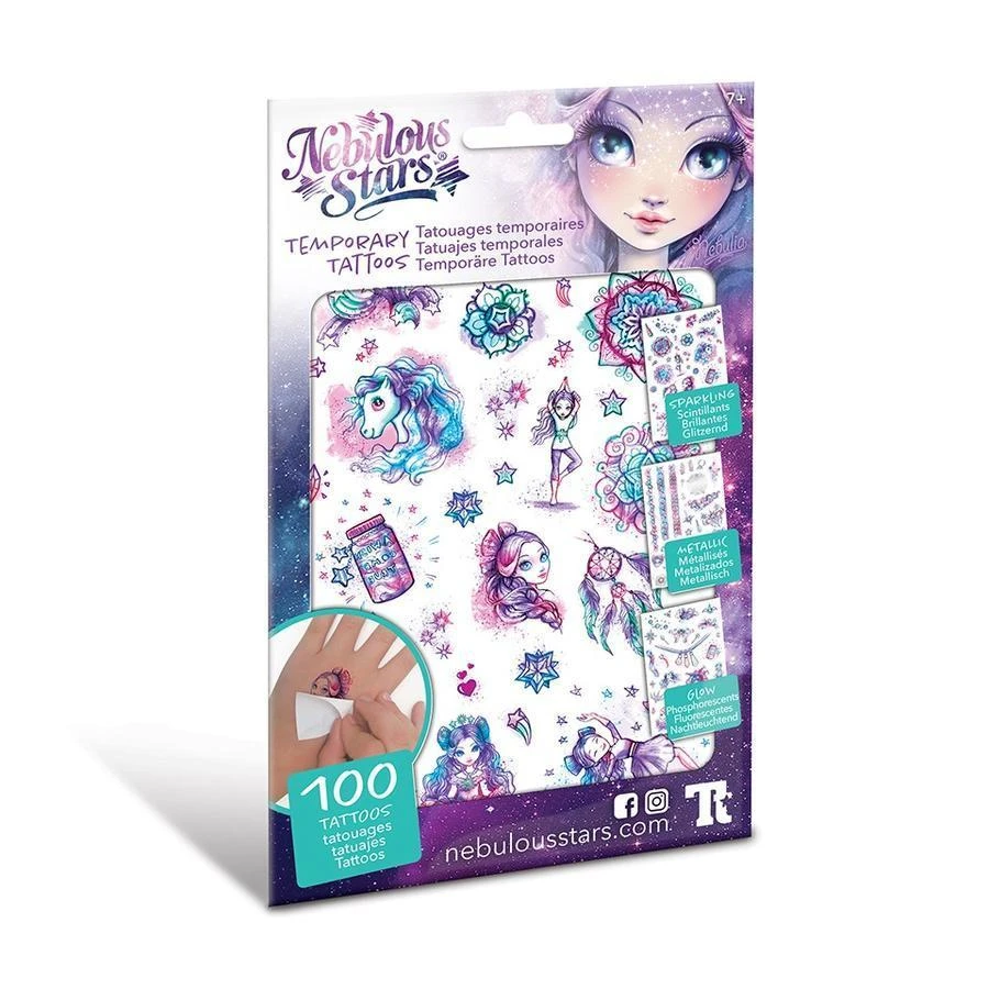 NEBULOUS STARS rinkinys Temporary Tattoos - Asst., 11410
