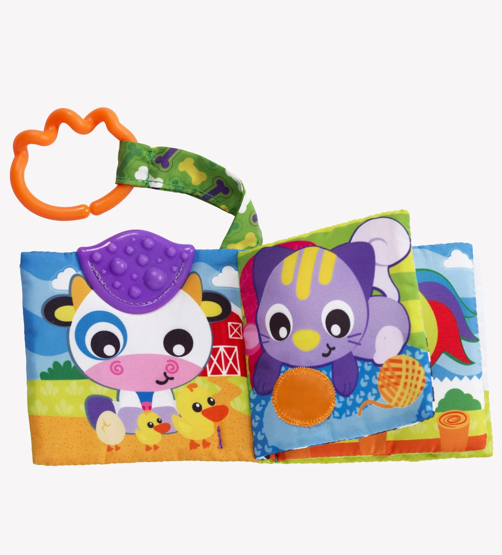 Playgro minkšta audinio knygelė su kramtuku