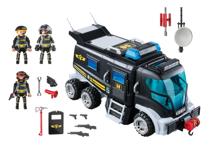 PLAYMOBIL CITY ACTION Specialiųjų operacijų sunkvežimis, 9360