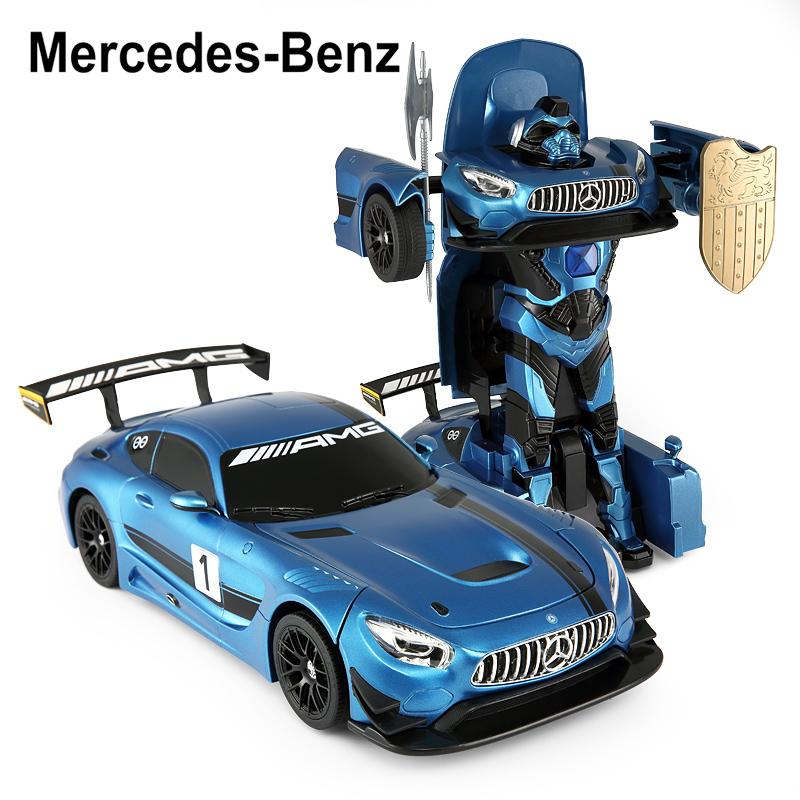 RASTAR automodelis transformuojamas valdomas RC 1:14 Mercedes-Benz GT3, 74800
