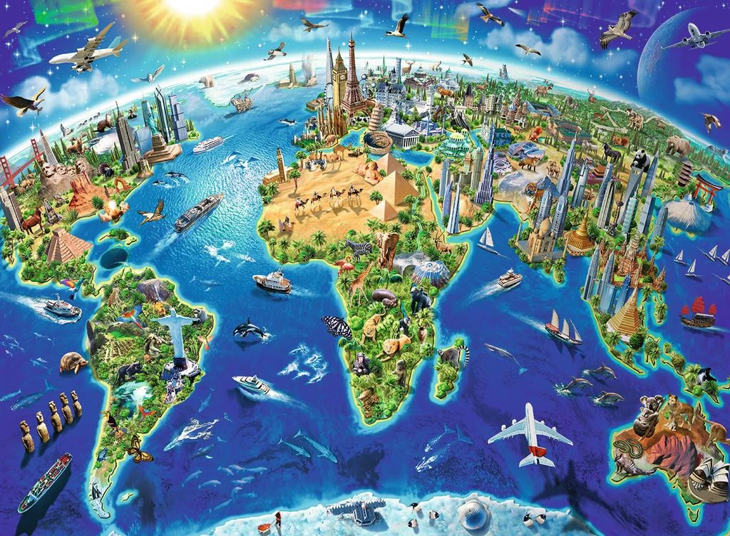 RAVENSBURGER dėlionė Big Wide World 200vnt, 12722