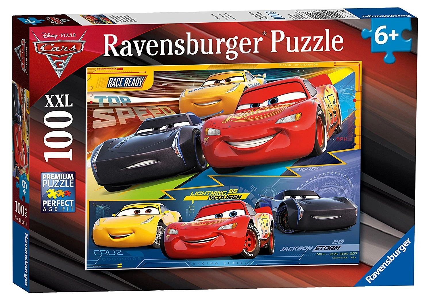 RAVENSBURGER dėlionė DCA:Cars 3 100vnt., 10961