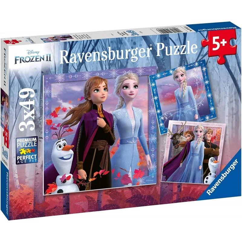 Ravensburger Dėlionė 3x49 vnt. - Frozen 2