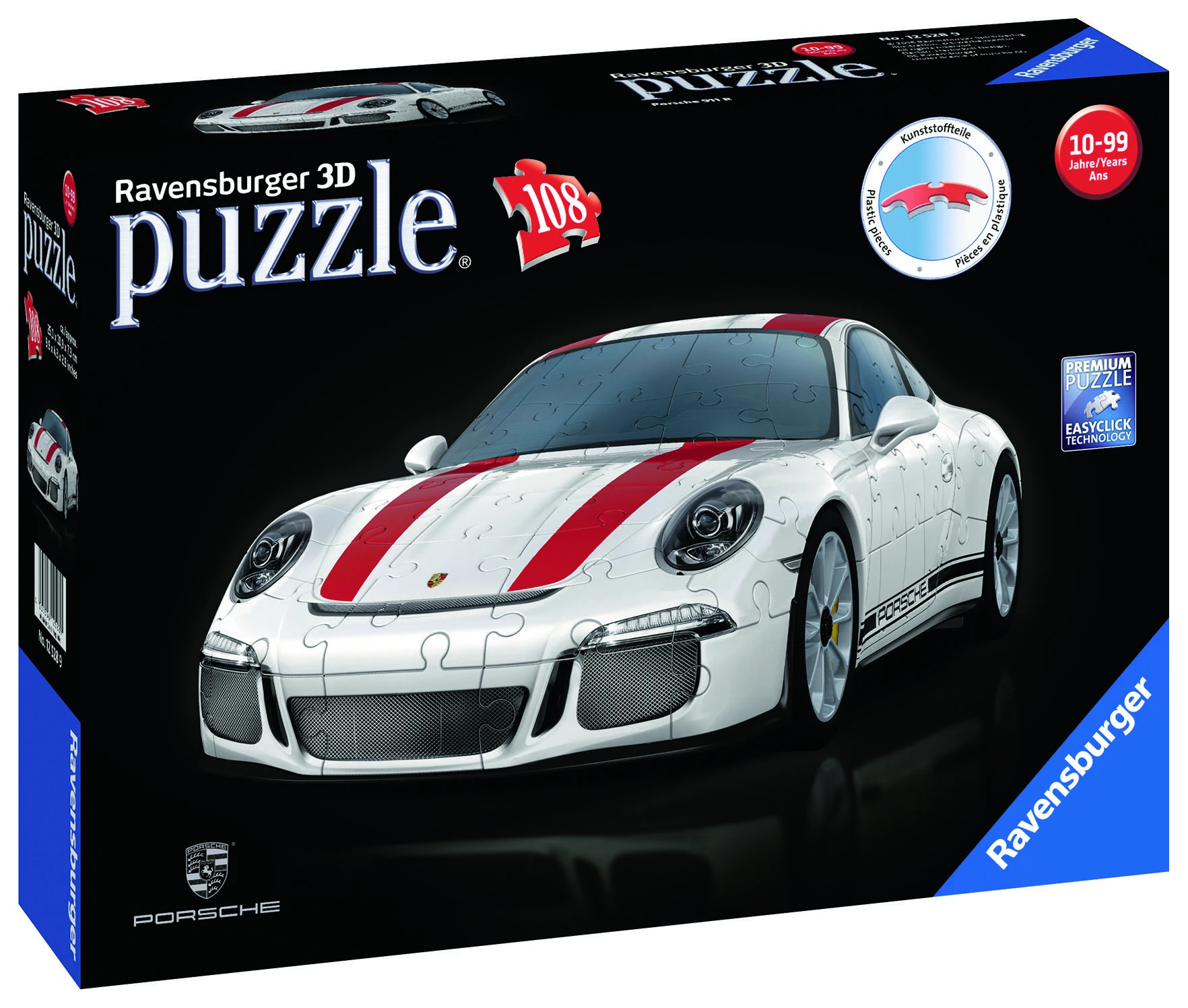 RAVENSBURGER dėlionė Porsche 911R 108vnt, 12528
