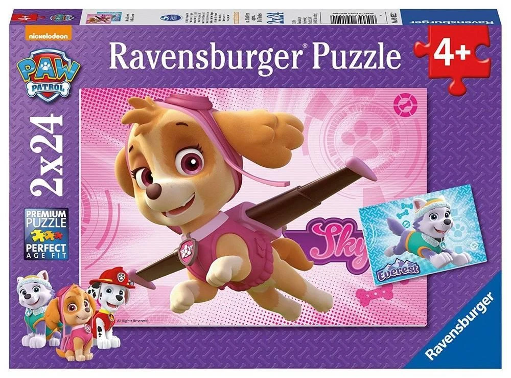 Ravensburger Dėlionė 2x24 vnt. - Šunyčiai patruliai (PAW Patrol) aprašymas - Prekės nuotrauka