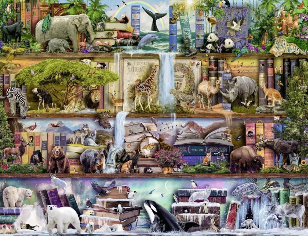 Ravensburger Dėlionė 2000 vnt. - Laukinių gyvūnų karalystė aprašymas - Prekės nuotrauka