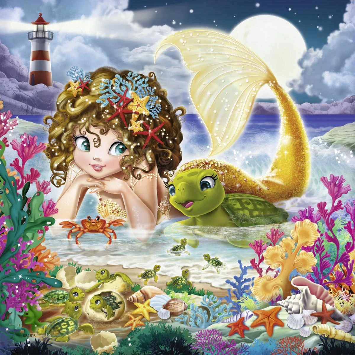 Ravensburger Dėlionė 3x49 vnt. - Žavios undinėlės