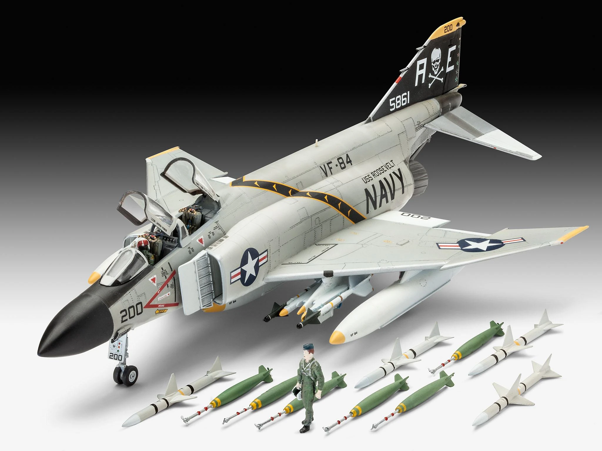 REVELL modelis F-4J Phantom II 1:72, 3941
