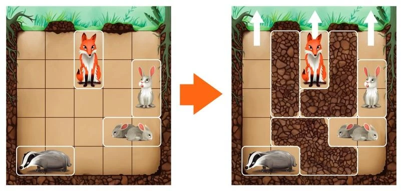 Brain_Games SMART GAMES Žaidimas Žemyn į triušiuko urvą, SGT290