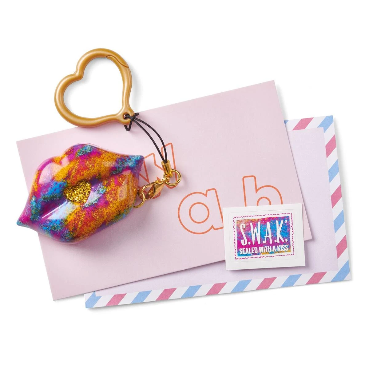 S.W.A.K. raktų pakabukas su garsu Glitz Glam Kiss 4119 aprašymas - Prekės nuotrauka
