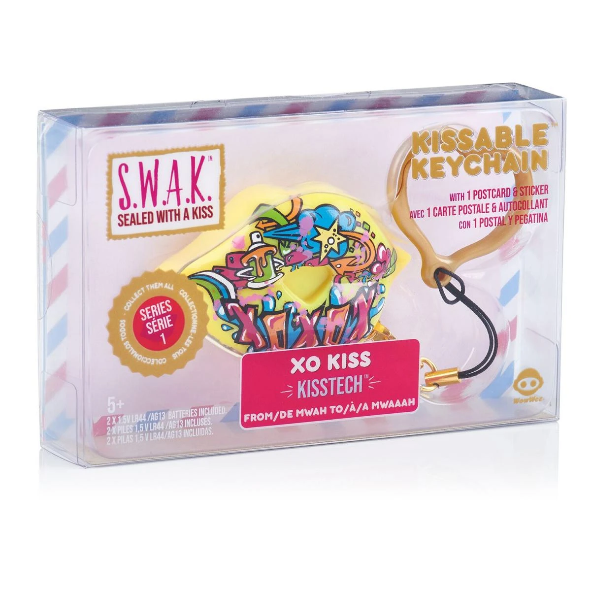 S.W.A.K. raktų pakabukas su garsu Graffiti Kiss, 4118