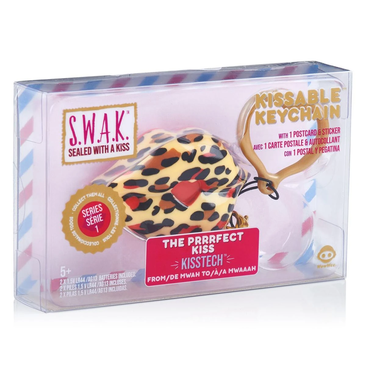S.W.A.K. raktų pakabukas su garsu Leopard Kiss, 4122