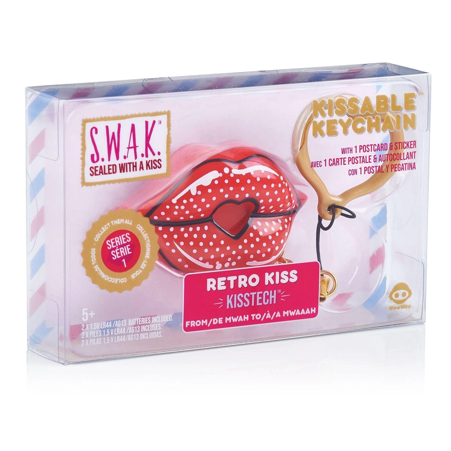 S.W.A.K. raktų pakabukas su garsu Pop Art Kiss, 4120