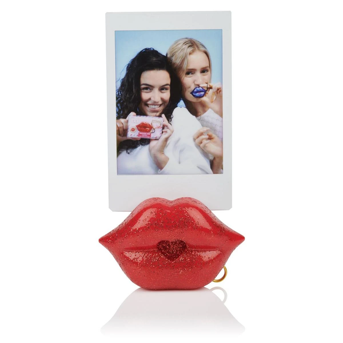 S.W.A.K. raktų pakabukas su garsu Red Glitter Kiss, 4115