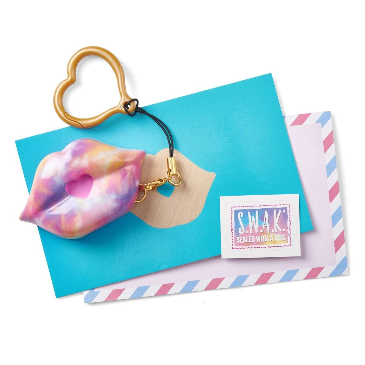 S.W.A.K. raktų pakabukas su garsu Tie-Dye Kiss, 4113